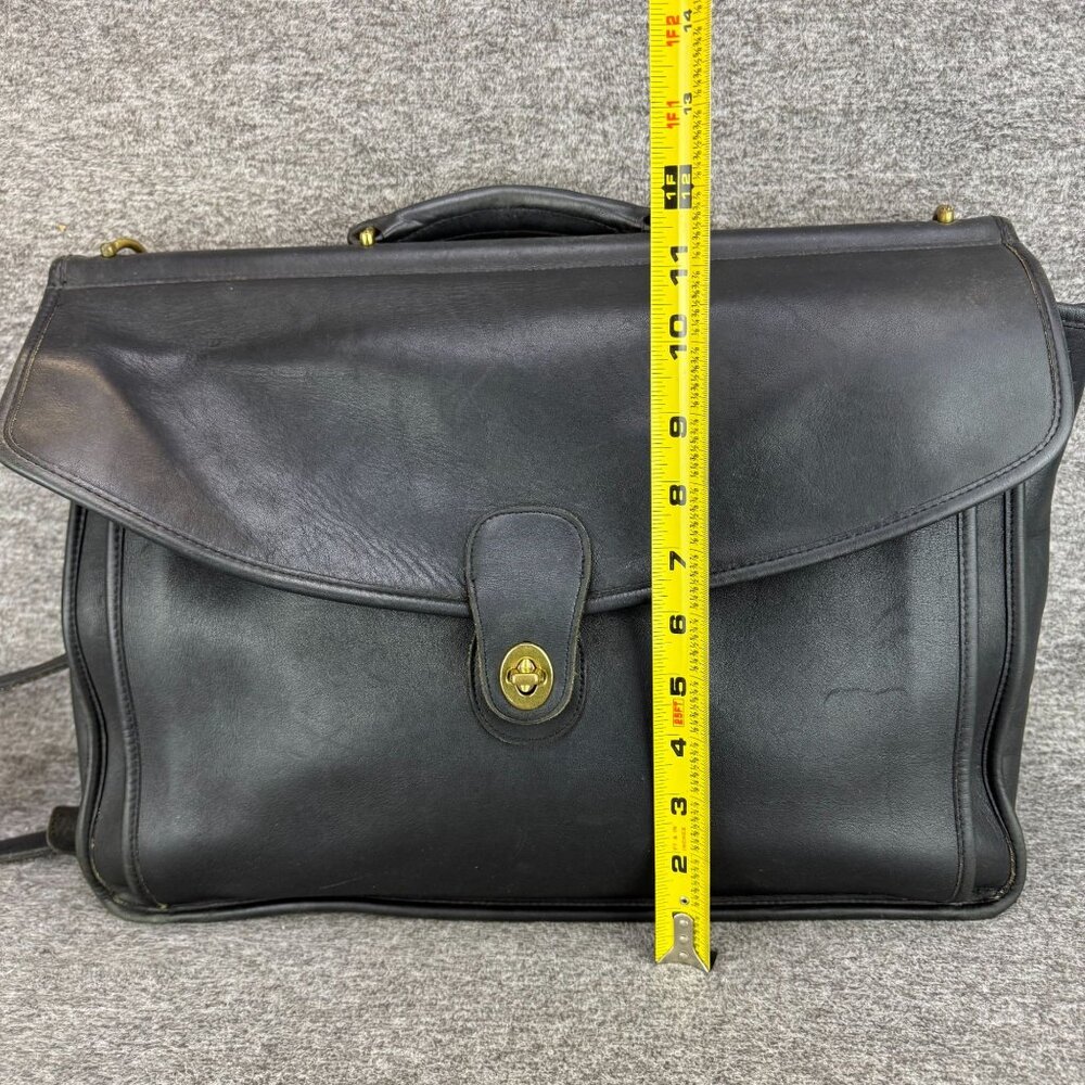 ✅VTG Coach Beekman 5266 Black Leather Briefcase Business Messenger/Laptop Bag - Picture 11 of 16